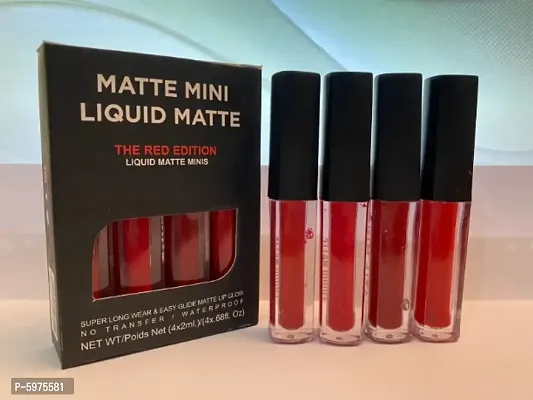 4 pc of Matte mini red edition lipstick