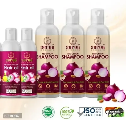 Serva organic hair oil and Shampoo 2 oil and 3 shampoo-thumb0
