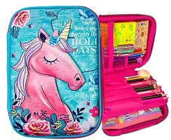 Unicorn Hardtop EVA Pencil Pouch Case with Compartments-thumb1