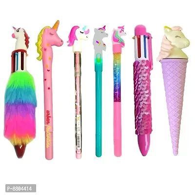 Unicorn Special Stationary Collection of Pen,Pencil,Eraser,Toys for Kids- 7pcs