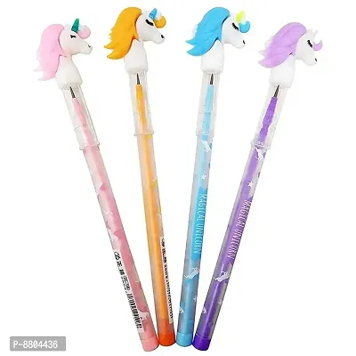 Unicorn Learning Collection-5pcs Diary/Pouch/Gel Pen/Pencil/Eraser for Kids-thumb4