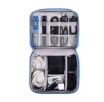 Electronics Accessories Organizer Travel Gadget Bag Pouch Carrying Case for Chargers Hard Disk Adapters Cables - 1 pcs-thumb2