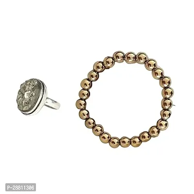 Elegant Bead Bracelet for Unisex with Ring-thumb0