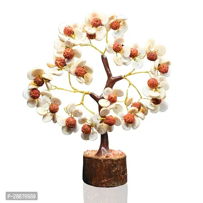 Gomti Chakra Tree with Rudraksha Beads for Good Health, Wealth  Prosperity Rudraksha Gomti Chakra Tree for Home Decor-thumb2