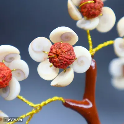 Gomti Chakra Tree with Rudraksha Beads for Good Health, Wealth  Prosperity Rudraksha Gomti Chakra Tree for Home Decor-thumb4