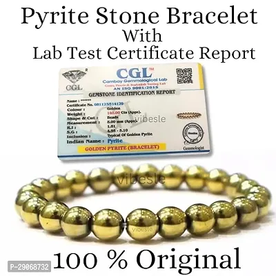 Natural  Bracelet With Lab Test Certificated Original Pyrite Stone Ring-thumb4