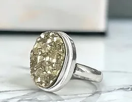 Original Pyrite Stone Ring  Pendant for Women with Certified Pyrite Bracelet for Men and Women and Real Pirate Stone Crystal Ring only For Women-thumb3