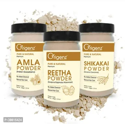 Organic amla reetha shikakai powder for hair growth and hair conditioner powder | Amla ka powder | aritha ka powder | Shikakai ka powder | Amla aritha shikakai powder | pure natural organic 100% powde-thumb0