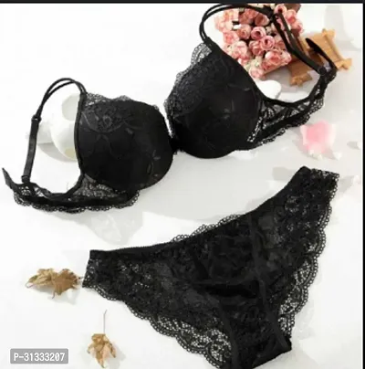 Stylish and Comfortable Bra  Panty Set for Women-thumb0