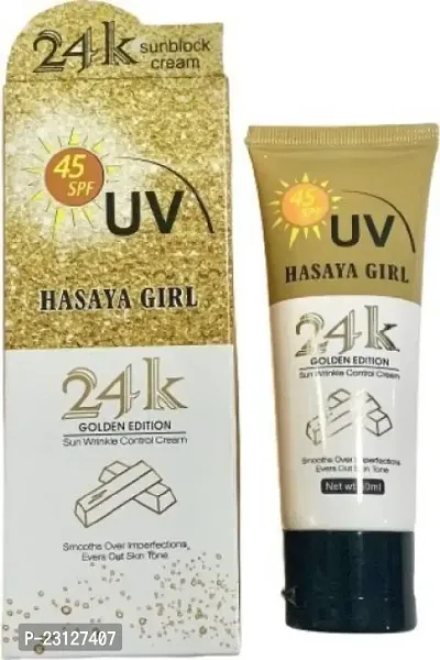 UV HASAYA GIRL 34K GOLDEN EDITION SUN WRINKLE CONTROL CREAM SPF 60-thumb2