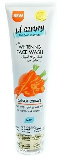 LA GINNY WHITENING FACE WASH CARROT EXTRACT (100ML)