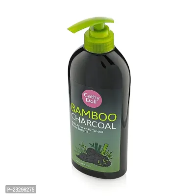 CATHY DOLL BAMBOO CHARCOAL ANTI ACNE OIL CONTROL BODY BATH GEL (500ML)-thumb0