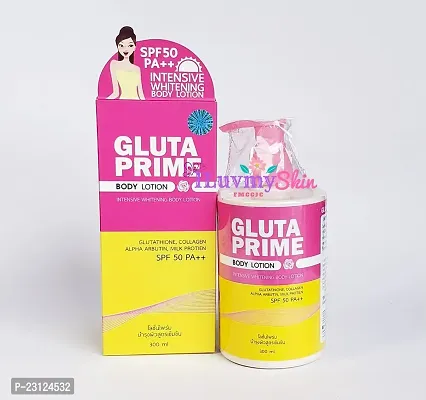 GLUTA PRIMME BODY LOTION  GLUTATHIONE, COLLAGENALPHA ARBUTIN  MILK PROTIEN 300ML