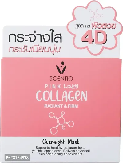 SCENTIO PINK COLLAGEN RADIANT FIRM OVERNIGHT MASK