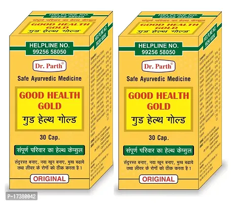 Dr. Parth Good Health Gold Ayurvedic Capsules 30 Pack Of 2