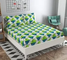 Fancy Polycotton Printed Bedsheet with 2 Pillow Covers-thumb1