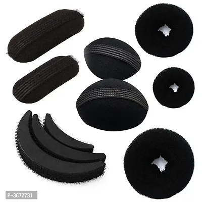 Pack of 10 Combo Hair Accessories Set for Women and Girls (Black)-thumb0