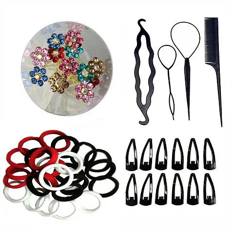 Pack of 58 Hair Accessories / Hair Tool Kit for Women/ Girls