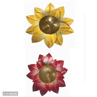 Aroomantrade; Brass Diya for Diwali puja/ Home Decoration/office decoration Pack of 2-thumb0