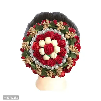 Designer Artificial Flower Juda Hair Gajra For Girls Hair Styling Pack Of 1-thumb2