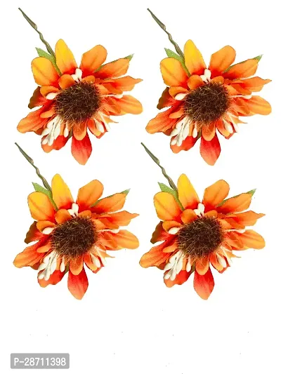 Arooman Set Of 4 Pcs Flower Style Hair Juda Pins For Hair Styling And Bun Decoration Accessories Pins Gajra For Women And Girl
