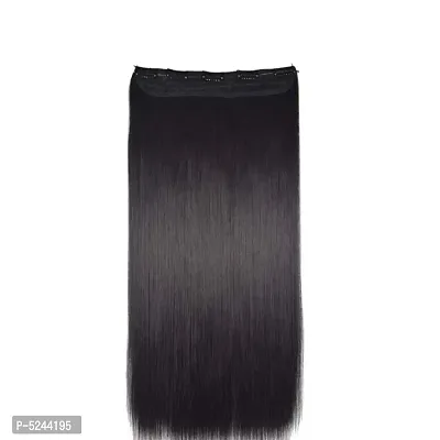 Straight Synthetic Hair Extensions For Women (Natural Black, 26 Inches)