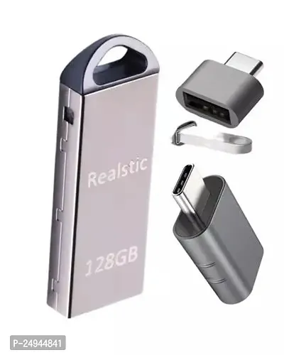 Realistic V220W 128 GB Pendrive With OTG-thumb0