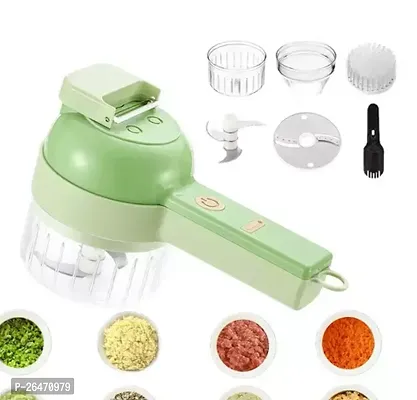 4 In 1 Portable Electric Vegetable Cutter Set-thumb0