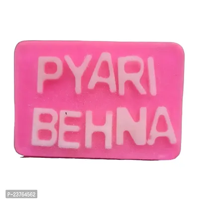 SCIIAN Soap | Soap Gift Hamper for Rakhi | Gift for Sister | Soaps for Girls | Kids Soap | Handmade Soap Hampers for Rakhi | Raksha Bandhan Gift Set | Soap for Bath 120gm (Pink)-thumb0