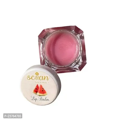 SCIIAN Watermelon Lip Balm | Moisturizing Lip Balms 10g | Lip Balm for Dry Lips | Lip Balm for Women | Lip Balm for Dark Lips to Lighten | Lip Balm with spf-thumb0