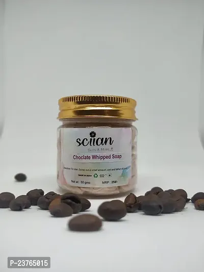 SCIIAN Chocolate Whipped Soap With Little Bit Of Coffee - 50 GM (Pack Of 1)-thumb4