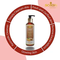 SCIIAN Sandalwood And Orange Peel Face Wash - 100 ML | Face Wash for Healthy  Glowing Skin | Deep Cleansing Face Wash | For All Skin Types | Best for Tan Removal | Face Wash for Women  Men-thumb4