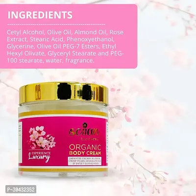 Japanese Cherry Blossoms Crisp Pears Mimosa Petals And Sweet Sandalwood Body Cream 100gm-thumb2