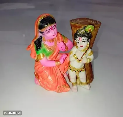 Yashoda And Krishna Murti Handcrafted Yashoda Maa With Krishna For Home And Temple Decoration