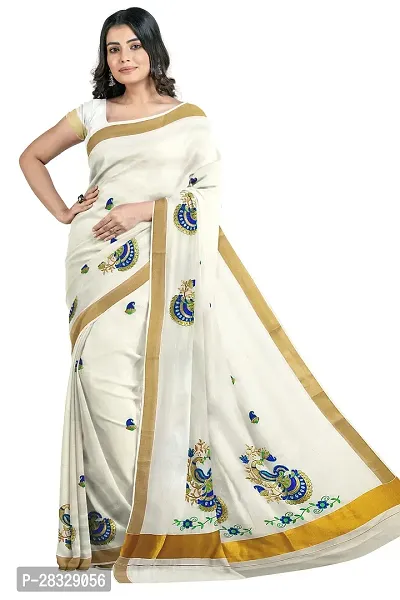 Classic Cotton Saree with Blouse piece for women