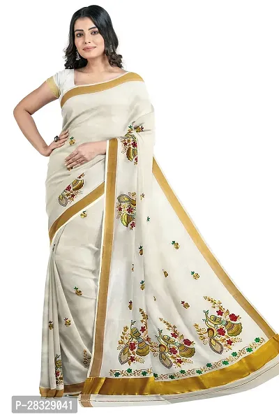 Classic Cotton Saree with Blouse piece for women