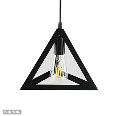 Galaxy of Lights 20W Hanging Light Pendant Ceiling Light Lamp, Black, Triangle