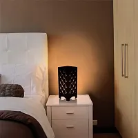 G Gojeeva New Wooden Table Lamp with Creative Laser Cutting Design,Suitable for Bedside,Drawing Room,Lobby Etc(Color-Brown)-thumb3