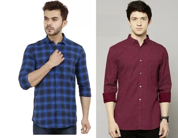 Trendy Cotton Long Sleeves Casual Shirt 