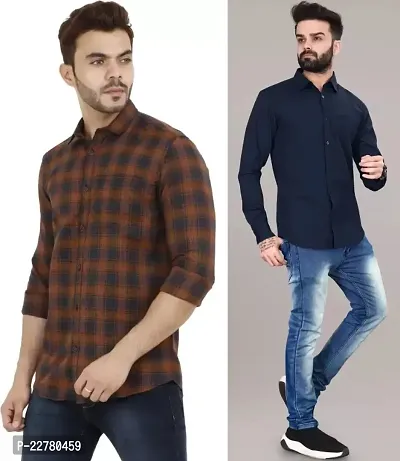 Combo of casual Shirts for Men-thumb0