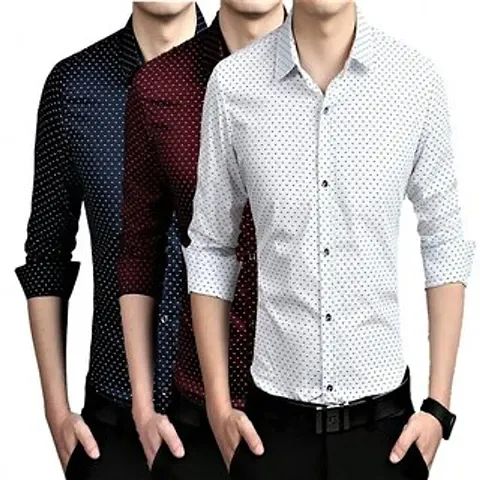 Comfortable Cotton Long Sleeves Casual Shirt 