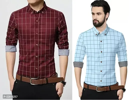 Checked shirts for men