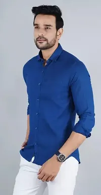 Classic Cotton Solid Casual Shirts for Men-thumb2