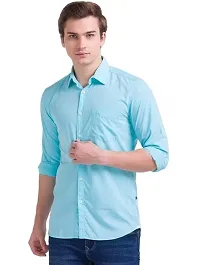 Classic Cotton Solid Casual Shirts for Men-thumb3