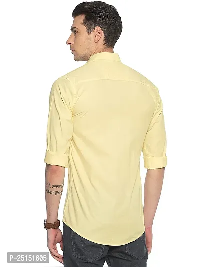 Men Stylish Cotton Solid Casual  Shirt-thumb3