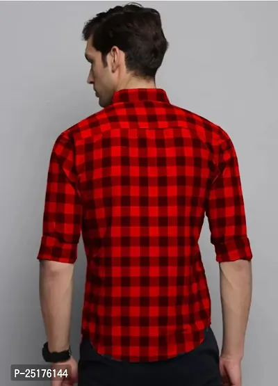 Trendy Checks Cotton Shirt for Men-thumb4