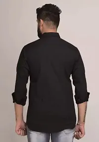 Branded Black Solid Casual Shirt-thumb1