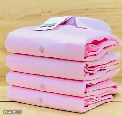 Branded Pink Plain Shirt for Men