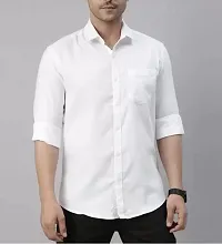Classic Cotton Solid Casual Shirts for Men, Pack of 4-thumb1