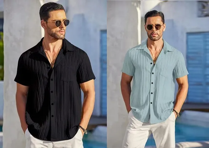 Must Have Cotton Blend Short Sleeves Casual Shirt 